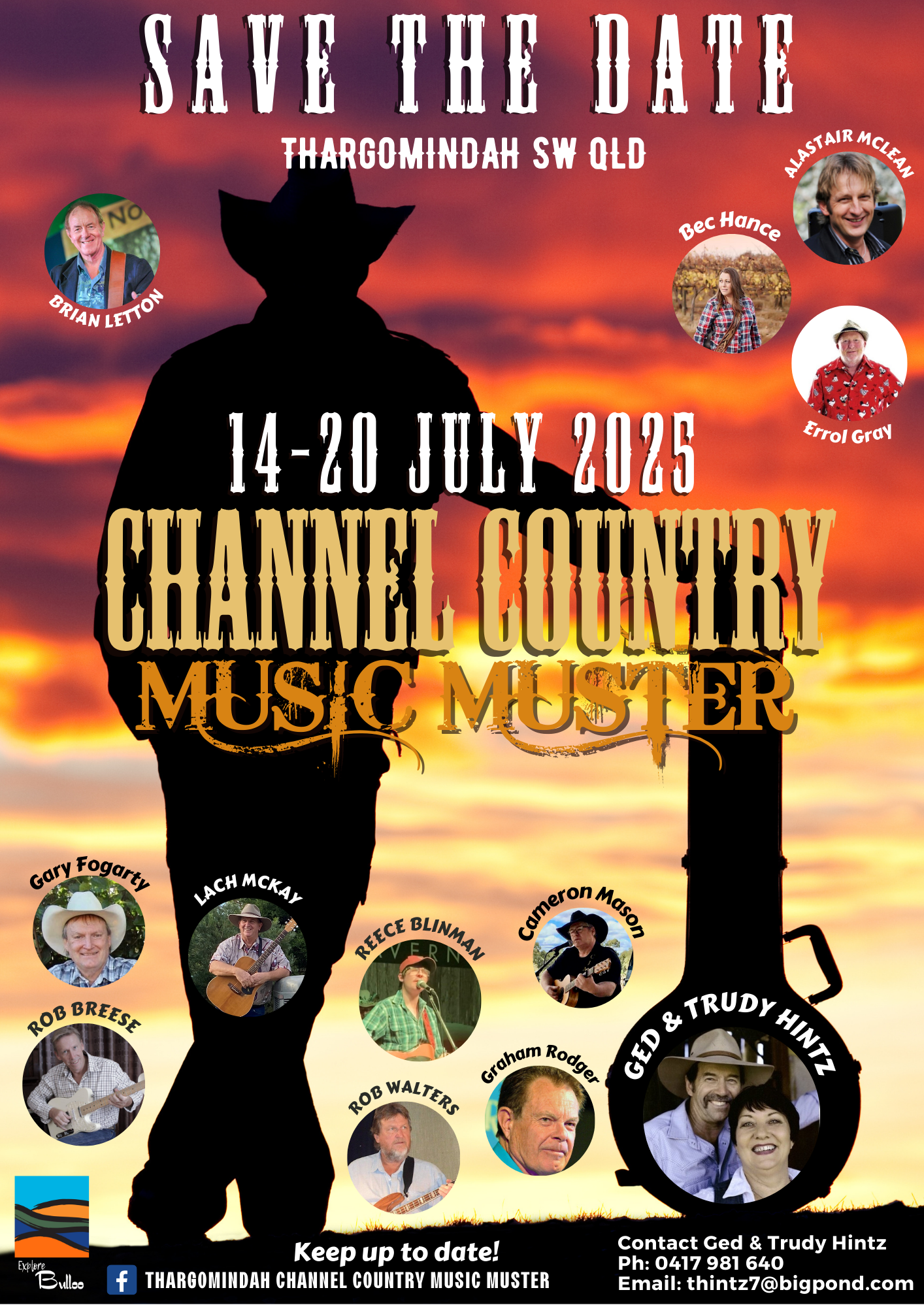 Come and listen to some of the best bush balladeers in Australia and immerse yourself in everything Country and Western.